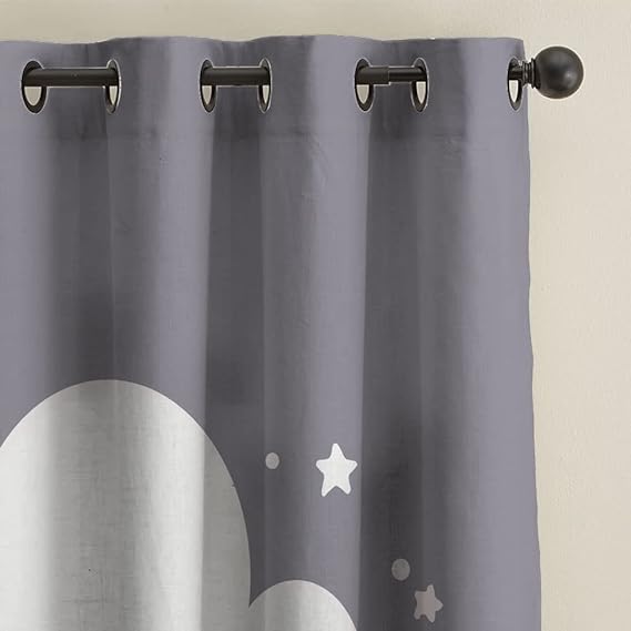 Naguib Selim K67 3D Printed Curtain for Kids Bedroom, Multi Color, 280 * 140 cm
