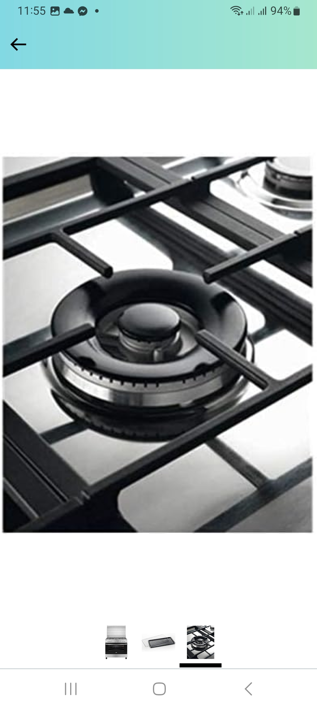 Full safety stove from Zanussi